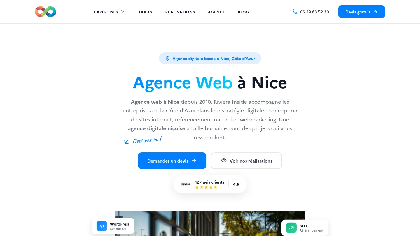 Meilleure agence SEO à Cannes en 2026 : notre sélection 12 Riviera Inside
