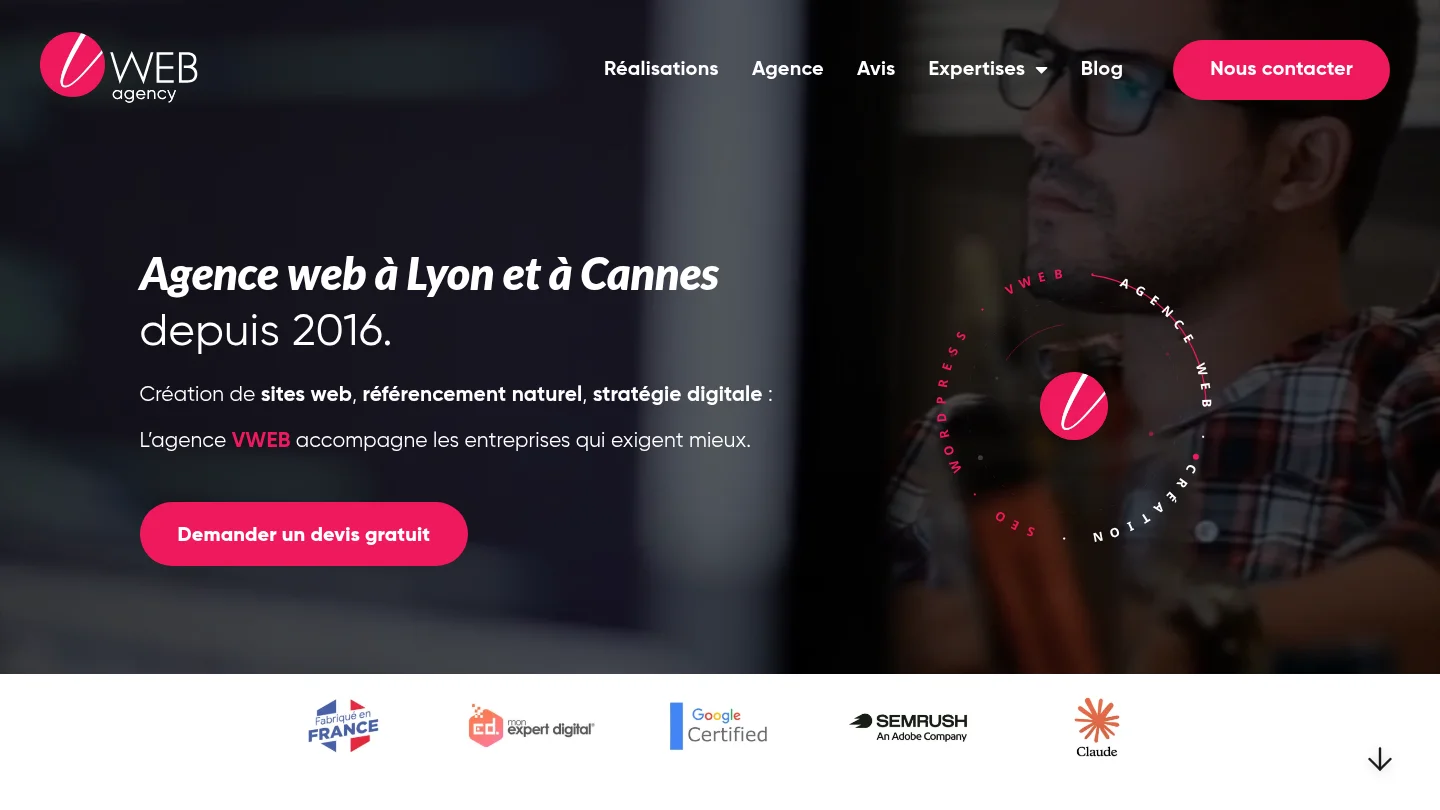 Meilleure agence SEO à Cannes en 2026 : notre sélection 16 VWEB