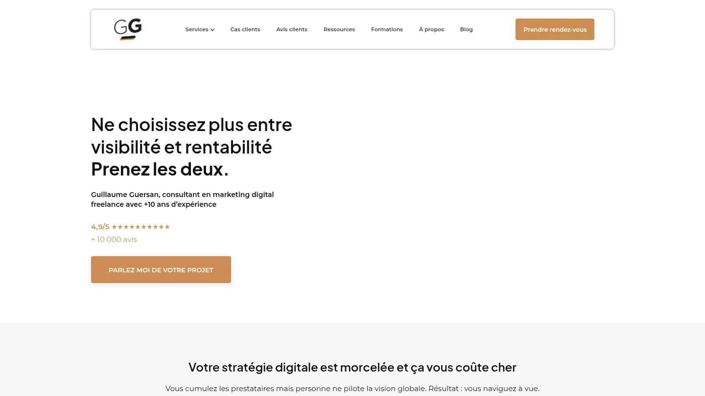 Agence ou consultant Google Ads sur la Côte d’Azur : sélection 5 Guillaume Guersan